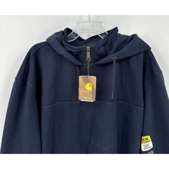 NEW CARHARTT rain defender hoodie sweatshirt original fit durable tall 3XL - Picture 3 of 9